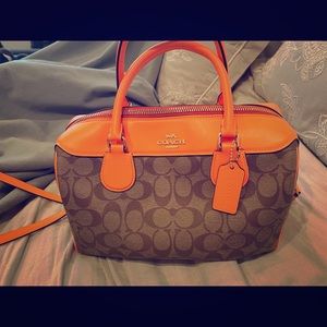 neon coach bag